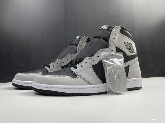 Air 1 High Jordan White Grey Black Smoke Retro Light 555088-035 0812
